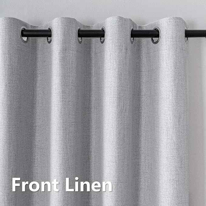 Blackout Curtains Customsize for Bedroom, 100% Black Out Curtains 1 Panel - Image 2