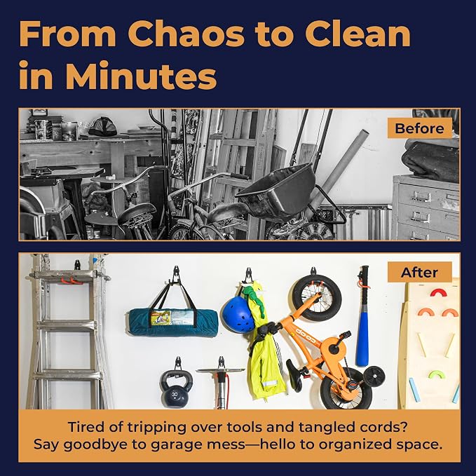 28 Pack Steel Heavy Duty Garage Hooks Storage Hooks - Image 4