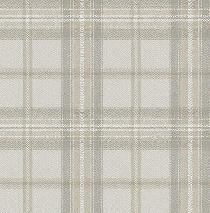 NextWall Harry & Grace Herringbone Plaid Premium Matte Non-Woven Peel and Stick by NextWall