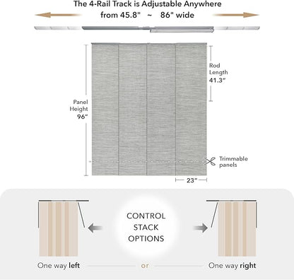 GoDear Design Adjustable Panel Track Blinds - Image 5