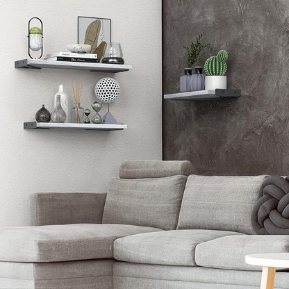 BAYKA Wall Shelves for Bedroom Decor, Floating Wall Shelves for Living Room - Image 2