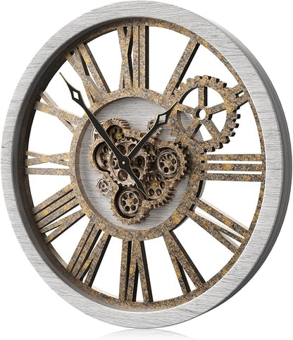 The B-Style Large Wall Clock 24 inch Moving Gear Wall Clock Oversized Vintage by TheB-StyleTB