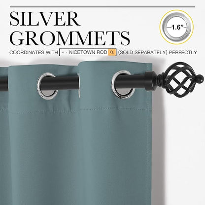 NICETOWN Wall Dividers for Rooms, Room Divider Curtain Screen Partition - Image 3