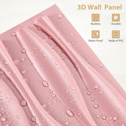 Heikki 30 Pack 3D Wall Panel for Interior Wall Décor, PVC Flower Textured Wall - Image 2