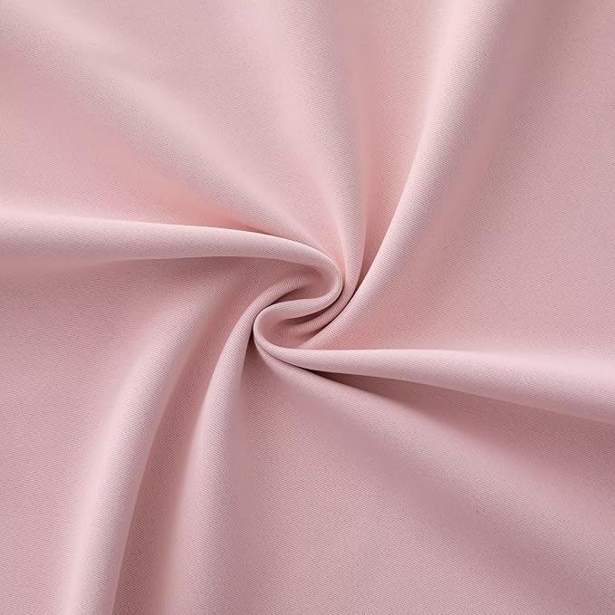 IGEMAEVE Blush Pink Curtains 108 Inch Length 2 Panels Set, Light Filtering - Image 6