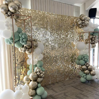 COKAOBE Light Gold Shimmer Wall Backdrop, Photo Backdrops - Image 5