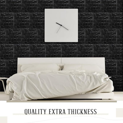 Tinlade 30 Pcs 28.81 Sq ft 3D Wall Panels Peel and Stick Foam Brick Wallpaper - Image 7