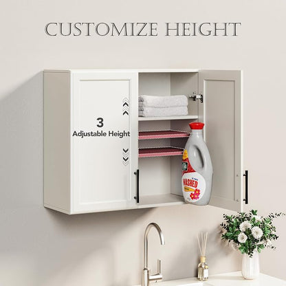 FIMELLO 47.2" W Laundry Room Cabinets Wall Mounted, Laundry Wall Cabinet - Image 5