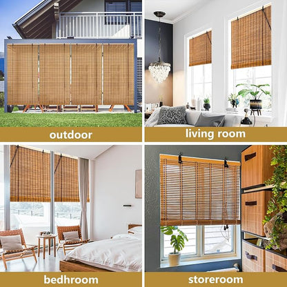 30x48 Inch Bamboo Blinds for Interior Windows, Light-Filtering & Privacy - Image 5