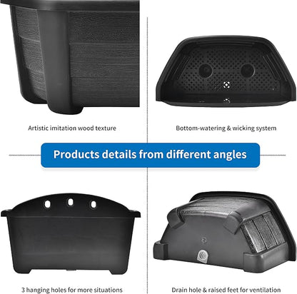 9.8 Inches Self Watering Wall Planters - Image 3