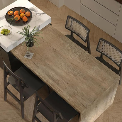 BOMENG 31.5x197in Extra Wide Dark Brown Wood Grain Contact Paper Peel and Stick - Image 7