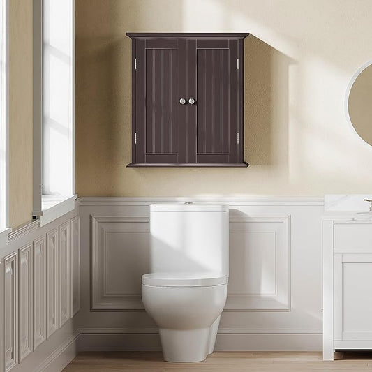 ChooChoo Bathroom Wall Cabinet, Over The Toilet Space Saver Storage Cabinet - Image 2