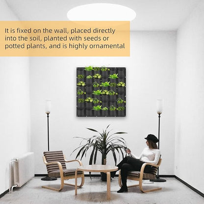 Hanging Planting Grow Bags, 36 Pockets Hanging Vertical Wall Planter Wall - Image 6