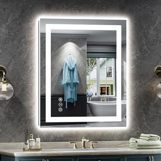 Briivue 24x30 Inch LED Bathroom Mirror by Briivuemodernmirrors