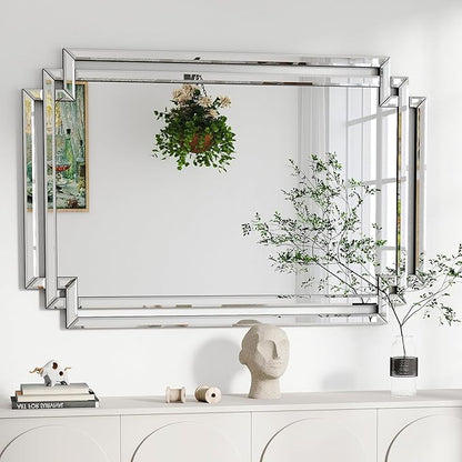 Rectangular Large Decorative Wall Mirror by AutdotWallMirrors