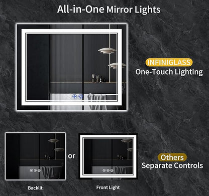 72"x36" LED Bathroom Mirror - Image 2