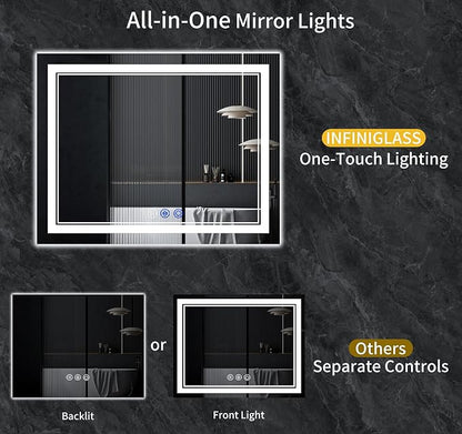 72"x32" LED Bathroom Mirror - Image 2