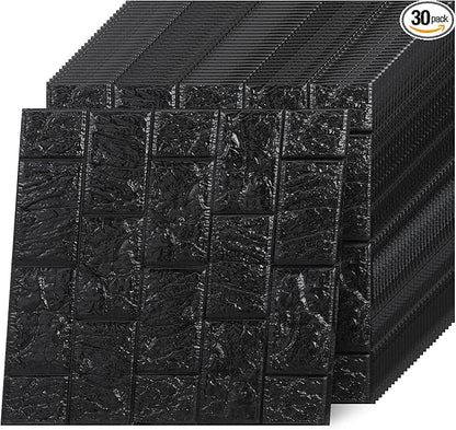 30 Pcs 3D Wall Panels Peel and Stick, Home Decoration by Prasacco