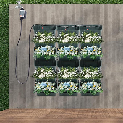 18 Pots Self-Watering Vertical Garden Planter Wall Mounted, - Image 9