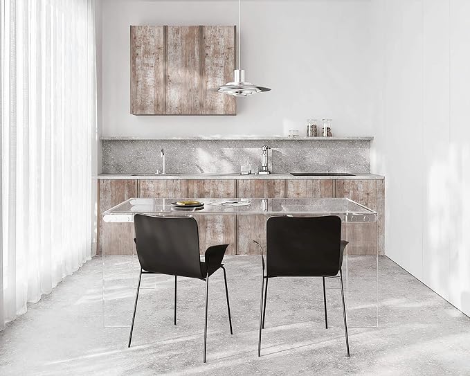 Dimoon 236"x17.7'' Wood Contact Paper Brown Grey Dark Wood Wallpaper Gray Brown - Image 8