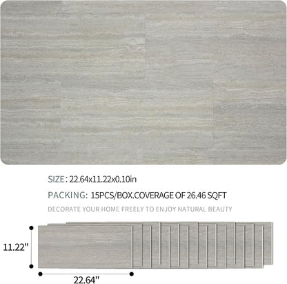 SINGULARWOOD 15pcs/26.46 sq ft Soft Stone Wall Tiles, Flexible Travertine Rock - Image 3