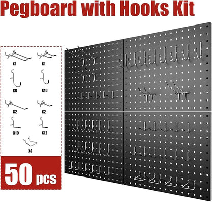 4 Pack Metal Pegboard Panels - Image 5