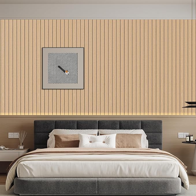 Arthome Peel and Stick Slat Wall Panels 15.7 "x240, Self-Adhesive PVC Wood - Image 4