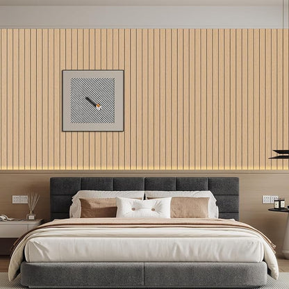 Arthome Peel and Stick Slat Wall Panels 15.7 "x240, Self-Adhesive PVC Wood - Image 4