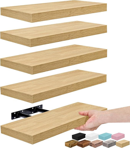 Sorbus Floating Shelves for Wall – 16 Inch Floating Shelf for Kitchen, Living by Sorbus