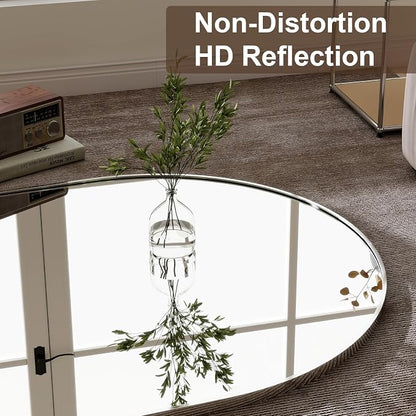 GLSLAND-34 x76 Arched Full Length Mirror-Oversize Floor Mirror Aluminum Alloy - Image 3