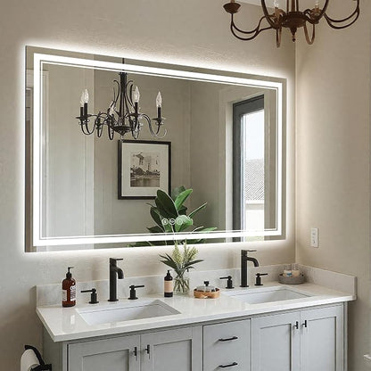 EOGOW LED Bathroom Mirror with Lights, 3 Colors Bathroom Mirror, Wall Mounted by EOGOW
