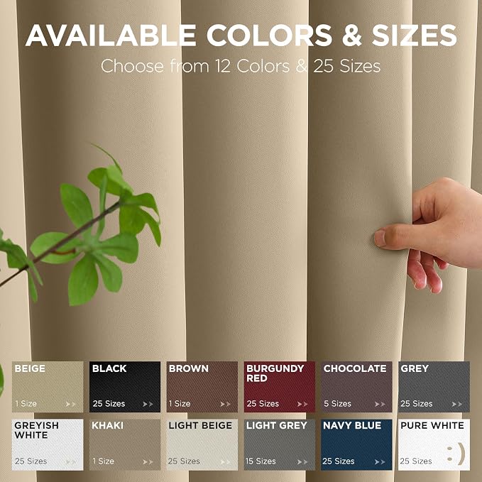Joydeco Blackout Door Curtain for Doorway Privacy 90 Inches Long, Grommet - Image 7