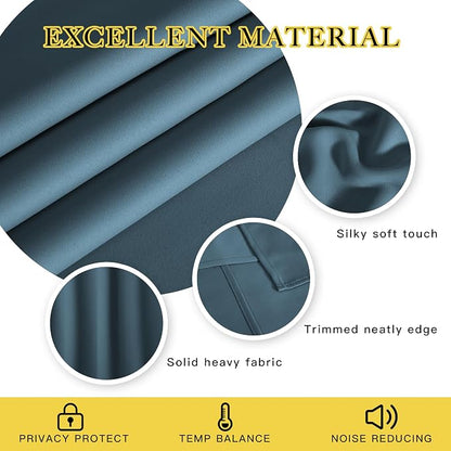 NICETOWN Blackout Curtains 120 inch Length - Image 2