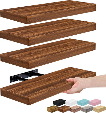 Sorbus Floating Shelves for Wall – 16 Inch Floating Shelf for Kitchen, Living by Sorbus