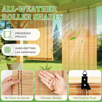 Bamboo Blinds 36x48 inch Bamboo Roman Shades - Image 2