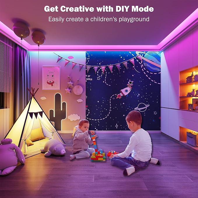 Leeleberd 65.6 ft Led Lights for Bedroom - Image 5