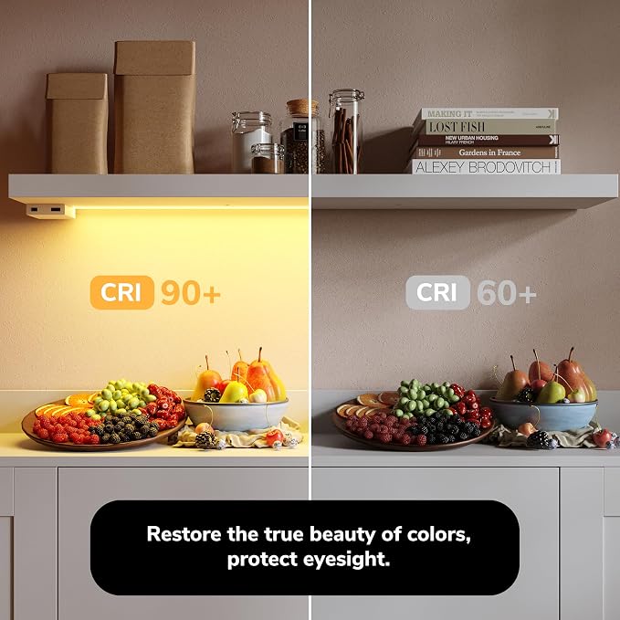 BAMEOS Floating Shelves with RGB LED, Wall Mounted Display Shelves Decoration - Image 7