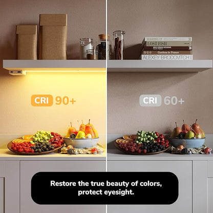 BAMEOS Floating Shelves with RGB LED, Wall Mounted Display Shelves Decoration - Image 7