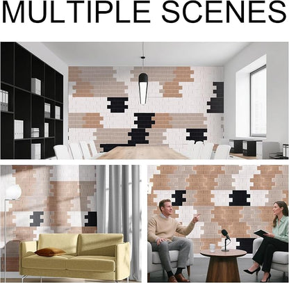 WoveN SounD Brick Acoustic Wall Panels Seamless Visual, High Density, Sound - Image 6