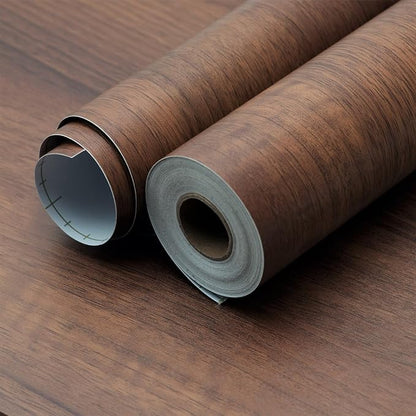 48x354 inch Large Walnut Wood Contact Paper Peel and Stick Wood Wallpaper - Image 7