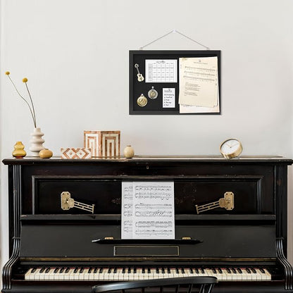 DAHAPYBOO Cork Board with Linen Black 2Pack, Bulletin Board 17"x12", Corkboards - Image 4