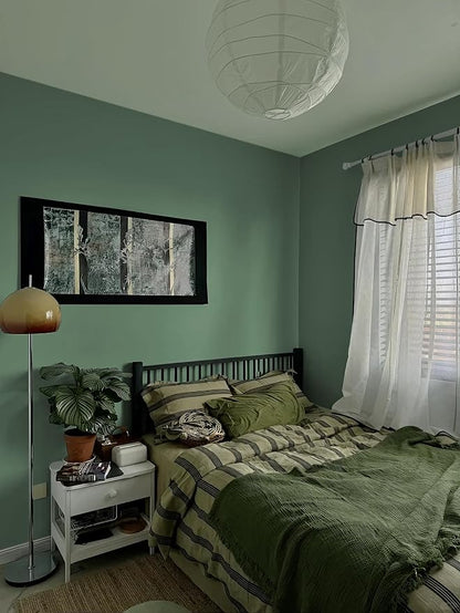 Dimoon 394''x17.7'' Green Peel and Stick Wallpaper Contact Paper Modern Self - Image 7