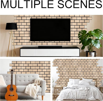 WoveN SounD Brick Acoustic Wall Panels, 16 Pack 16x12 Inch, PVC Wood Grain - Image 5