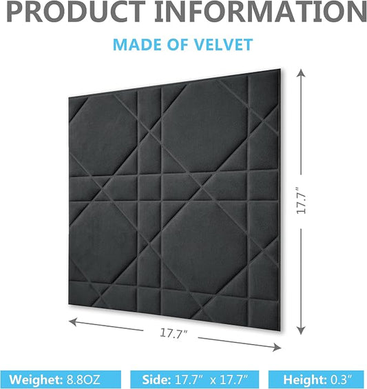3D Wall Panels, Velvety Touch, Soundproof, Feathery Texture, Decorative Panels - Image 2