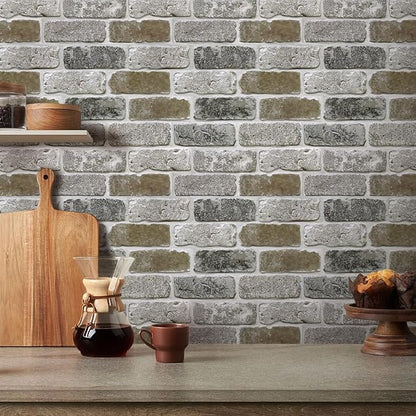 COMSTICKC 3D Faux Brick Wall Panel Peel and Stick, Small Size, Ultra-Light PVC - Image 2