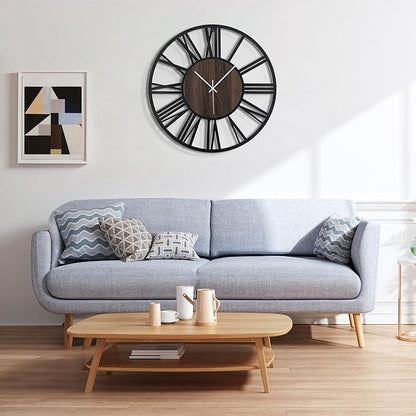 Large Wall Clock for Living Room Decor, 16 Inch Non Ticking Silent, Battery - Image 5