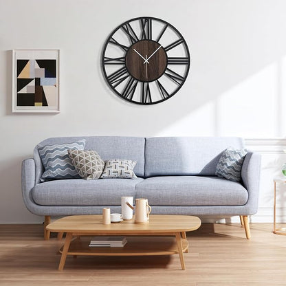 Large Wall Clock for Living Room Decor, 20 Inch Non Ticking Silent, Battery - Image 5