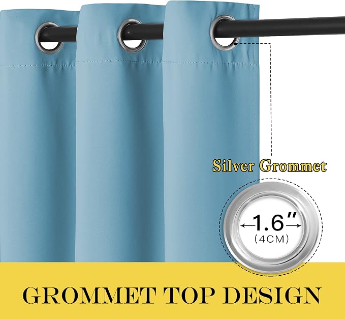 NICETOWN Room Darkening Short Curtain 54 inches Long - Image 6