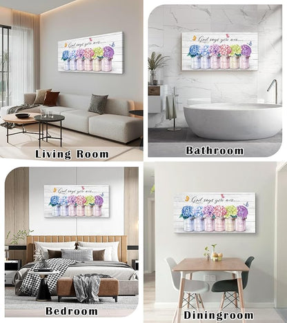 Cao Gen Decor ArtH43062 Inspirational Bible Verse Wall Art: God Says You Are - Image 2