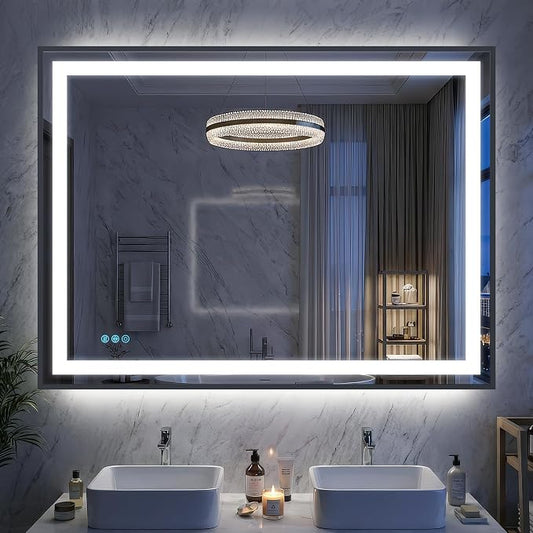 Antok 48X36 LED Bathroom Mirror by AntokMirror